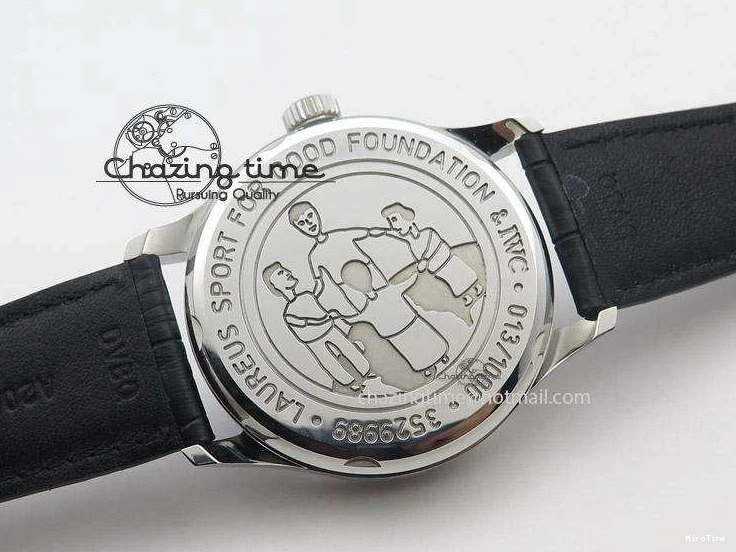 MIROTIME 0209 Portuguese Real PR IW500112 ZF 1:1 Laureus Edition On Black Leather Strap A Flexible 7369